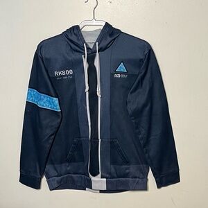 Android RK800 #687 899 150 Made in Detroit blue pullover hoodie. Size L.